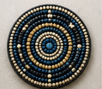 Kalanga pattern beaded magnet design
